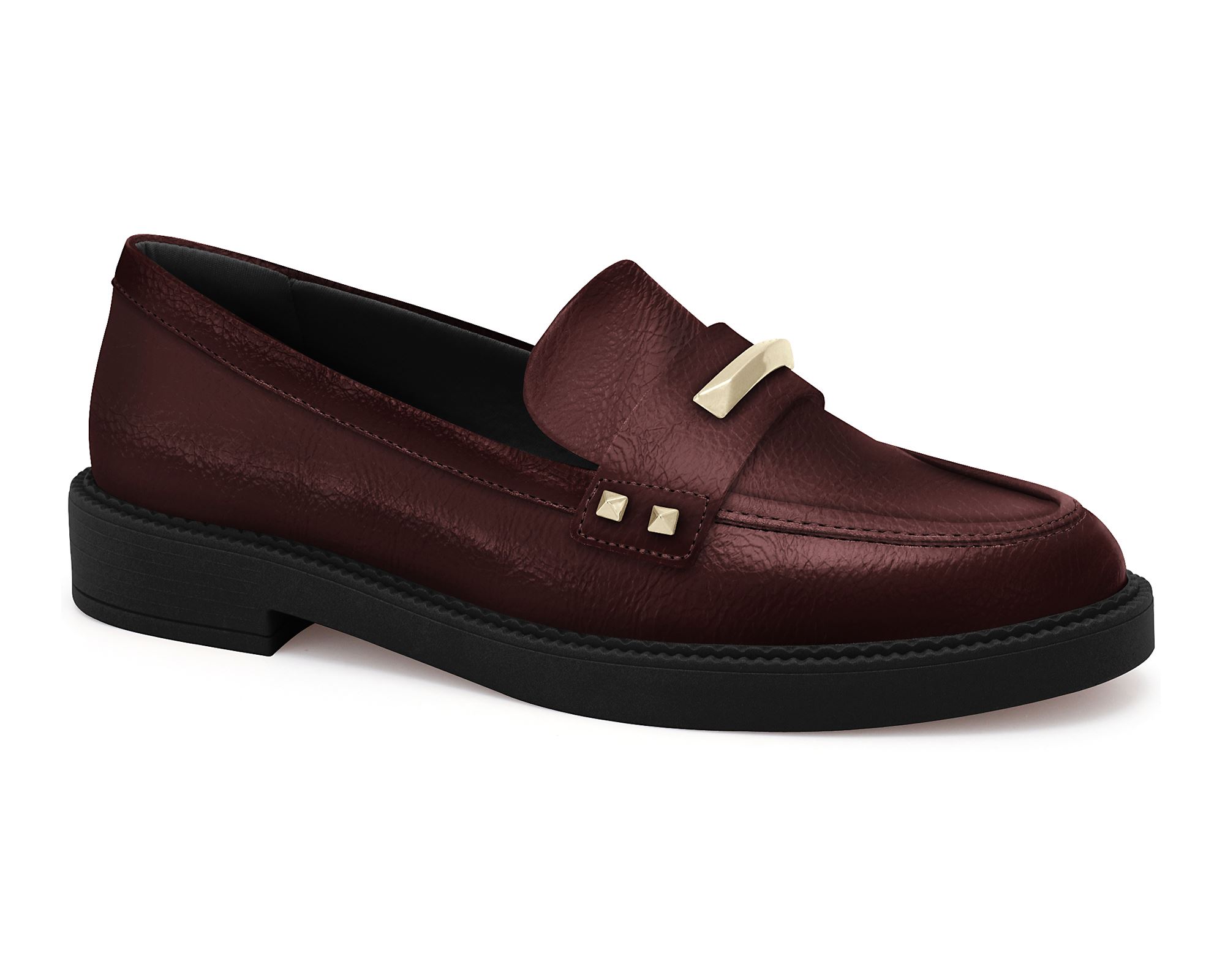 Mocassim Salto Bloco Feminino Preto Marketplace Ramarim